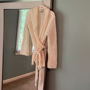 Banana Republic Cream Wrap Sweater